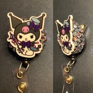 Kuromi badge reel